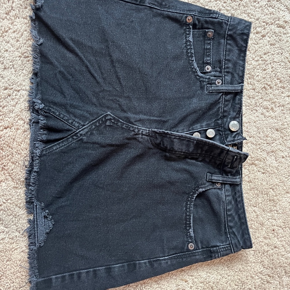 Black Denim skirt